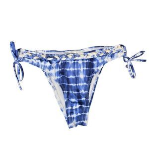 VSV Swim Days Women's Tie Blue White Bikini Bottom M